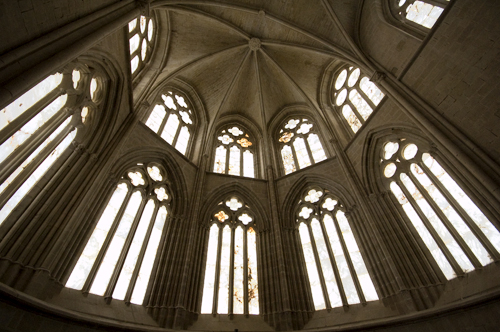 Ábside de la iglesia de Cañas vista interior